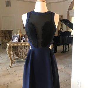 BCBGeneration Lace Dress Navy SZ 0 NWT